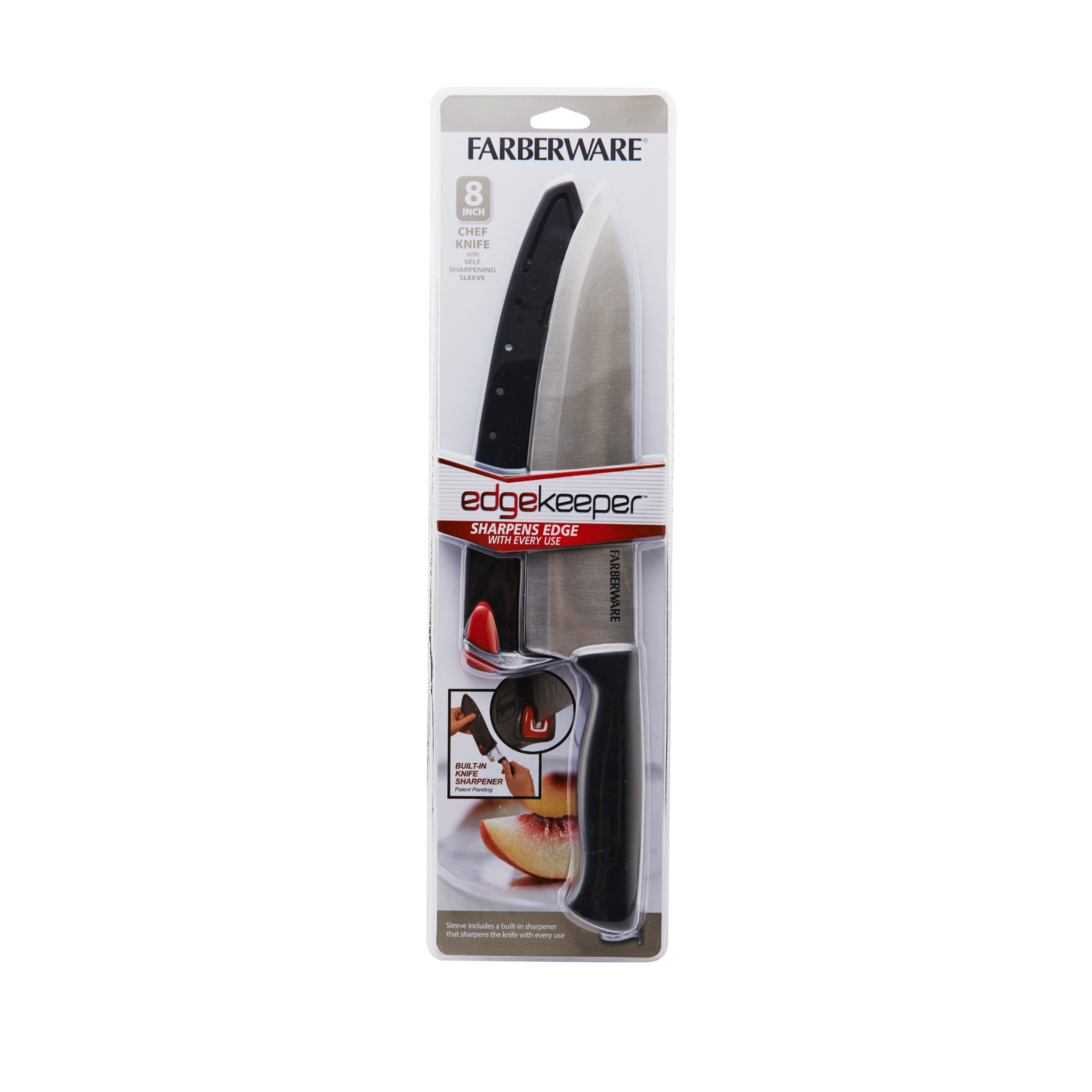 Edgekeeper 8 Inch Chef Knife with Self-Sharpening Sleeve