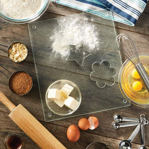 Fa12 inch x 15 inch Nonslip Glass Utility Cutting Board
