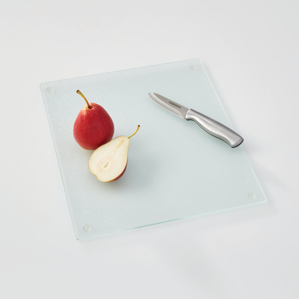 Fa12 inch x 15 inch Nonslip Glass Utility Cutting Board
